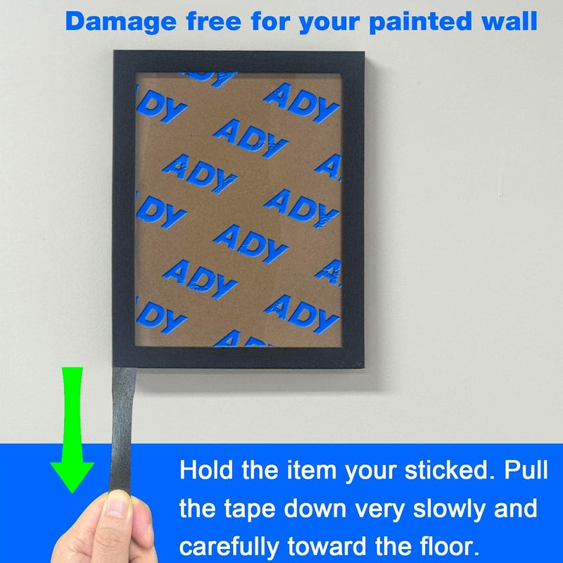 ADY Removable Double Sided Foam Tape Heavy Duty 1in x 20ft,Adhesive Foam Tape for Walls,Damage Free Picture Hanging Adhesive Strips for Office Rent Room, Poster Mounting Tape - Image 3